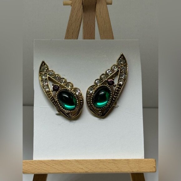 Art Nouveau clip on earrings - Picture 3 of 4